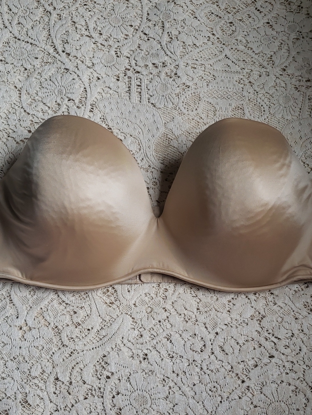 Cacique Strapless Smooth Underwired Nude Bra 44D